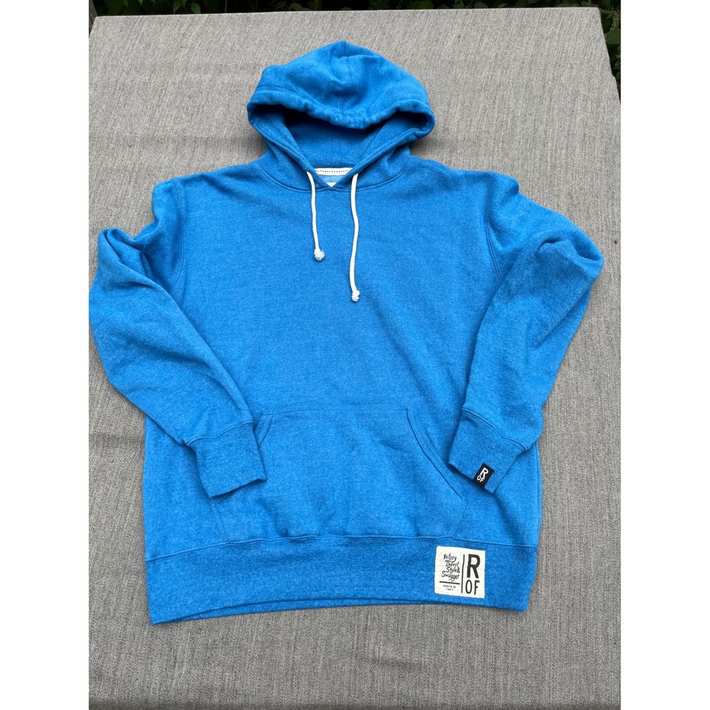 Roots of Fight Mens Victory Defeat Style Swagger Pullover Hoodie Blue Size M